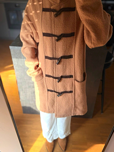Dufflecoat mantel braun - h&m,