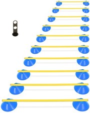 Mini Hürden Cavaletti Agility 10er Set blaue Mulden Stangen 100 cm