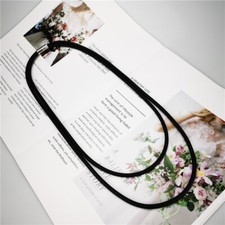 Kautschuk / Silikon / Gummi Kette Collier mit Magnetverschluss, 80 cm