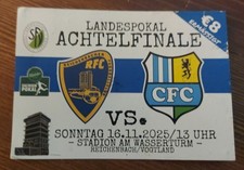 Ticket Sachsenpokal Reichenbacher FC - Chemnitzer FC 16.11.2025 Variante 2