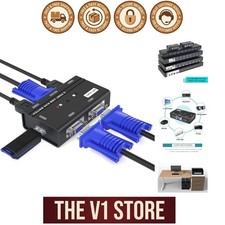 User-Friendly 2-Port USB VGA