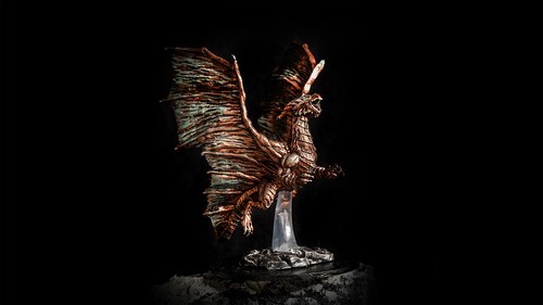 Miniatur copper dragon - miniatur, |