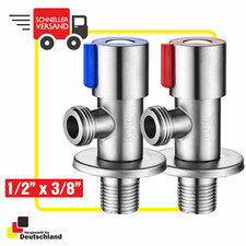 Eckventil Rot Blau Regulierventil 1/2" x 3/8“ Wandarmatur Wandanschluss KPR DE