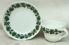 Meissen Moccatasse mit Untertasse Weinlaub Meissner Porzellan ALT TOP