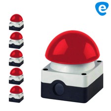 5x Grobhand Pilztaster Notaus Pilz 94mm rot 1 Schließer + 1 Öffner Aufputz IP65