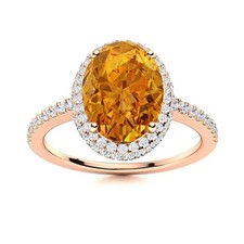 Natürlicher Zitrin Und