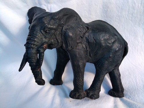 Statuette figur elefant metall - figur,