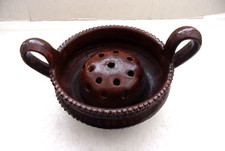 Keramik Blumensteckschale Blumen Ikebana Steckschale Blumenschale braun