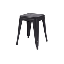 Kleiner Metallhocker schwarz -