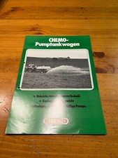 Prospekt Chemo Pumptankwagen Traktor Schlepper Brochüre M