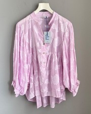 Bluse Rosa Weiß Streifen