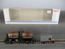 Märklin Spur H0 Museumswagen 1991 Weinwagen Pflüger mit LKW in OVP