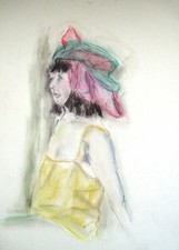 Interessantes Bild, Original, Mischtechnik, 31 x 44 cm!