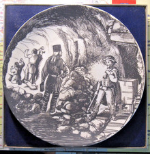 ⚒ Bergbau Wandteller, Hauer