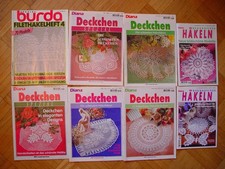 8 Häkelhefte Deckchen Filethäkeln Diana Burda Spitze Gardinen Häkelgardinen