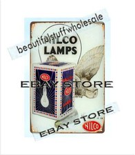 Nilco Lamps metal tin sign