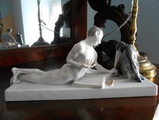 Rosenthal Figur Philosophischer Disput von Ferdinand Liebermann 1. Wahl  um 1920