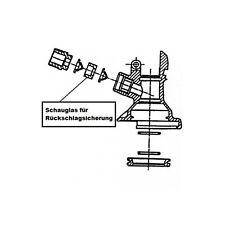 Schauglas für Rückschlagsicherung für Keg - Verschluss (Micro Matic)