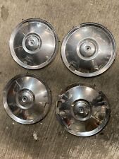 4x RADKAPPEN FELGENKAPPEN RADZIERBLENDEN 14 ZOLL CHROM GEBRAUCHT !!!!!