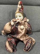 Porzellanpuppe Harlekin