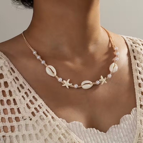 Seestern perlen muschel boho - seestern,