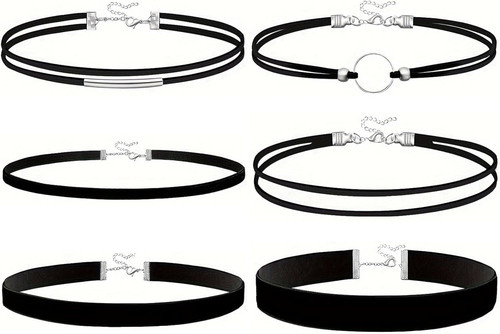 Schwarz velvet halsband - schwarz,