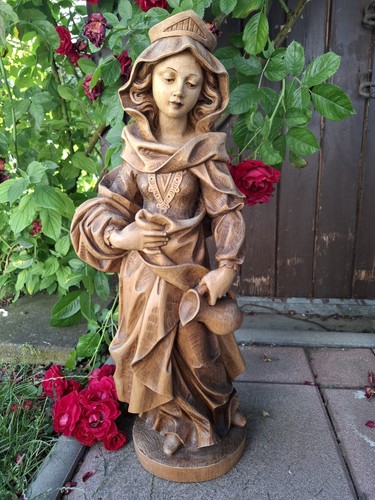 Holzfigur heilige elisabeth - heilige,