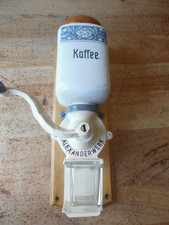 Art Deco Wandkaffeemühle mit Alexander Mahlwerk Typ Nr. 614 A 1/2. 30er JAHRE