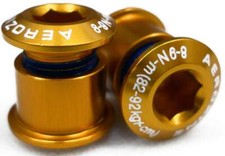 Aerozine Kettenblattschraube Alu für 2-fach Kettenblätter gold