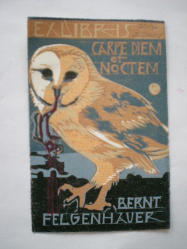 Exlibris holzschnitt von - exlibris.,