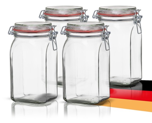 4er set vorratsgläser mit - 4er,