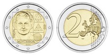 ITALIEN 2 EURO 150. GEBURTSTAG MARIA MONTESSORI  2020 bankfrisch