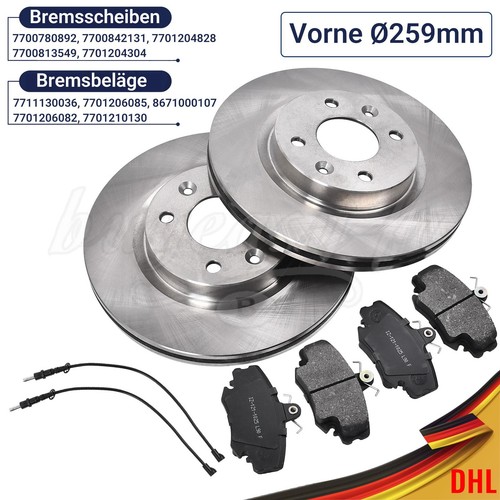 Bremsscheiben beläge ø259 - bremsscheiben,