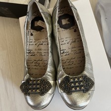 Dkode  Damen Halbschuhe Slipper Ballerinas  EUR 37 Silber M Besonderheiten Neuwe