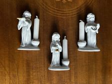 Drei Engel Porzellan Wagner & Apel Kerze Weiß Gold