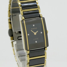 RADO Diastar jubilé Quarz  153.0383.3 18 x 22 mm Keramik Gold Brillanten -1727