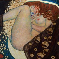 TOPBILDER Leinwandbild Kunstdruck Wandbild Gustav Klimt Danae Kopie Art Bild