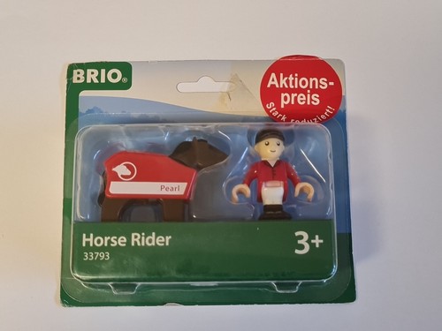 Brio 33793 reiter mit - brio, pferd