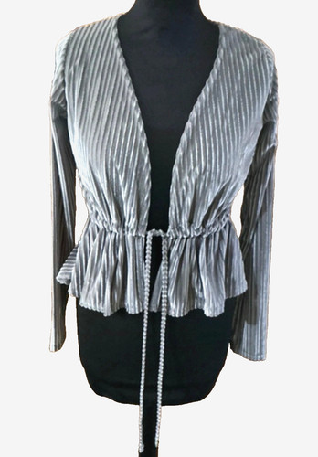 Silbergraue bolero kurzjacke - bolero,