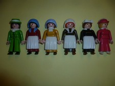 6 Playmobil Frauen Damen Konvolut für Puppenhaus Victorian House 1900 c.