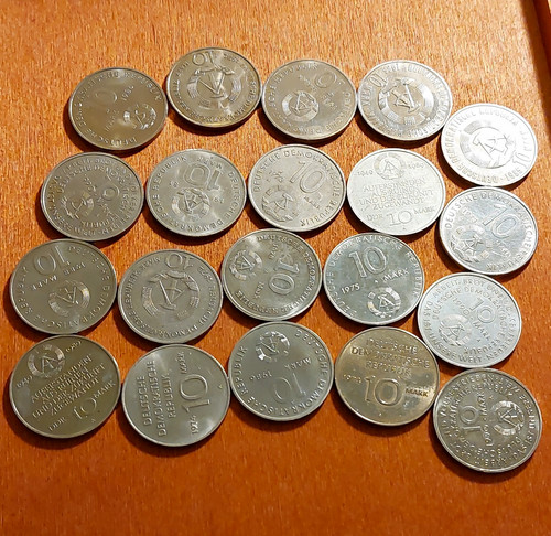 Ddr mark gedenkmünzen lot - mark,