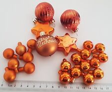 Weihnachtsdeko Konvolut  Stern Kugel Orange Deko Set Basteln Weihnachten 
