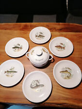 8 - teiliges Fischservice Bavaria Schumann Arzberg