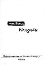Nordmende Bedienungsanleitung