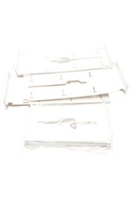 TCHIBO Aufbewahrungsbox Schubladenbox Modern Kunststoff Weiß 30x10cm