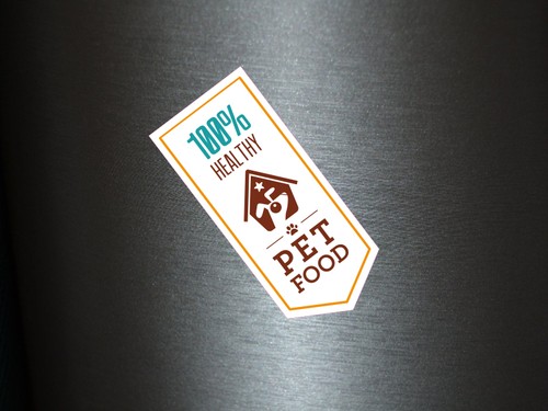 Aufkleber 100 healthy pet - 100%,