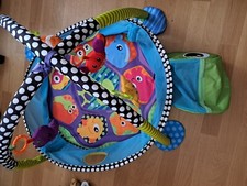 3 in 1 Spieldecke + Bälle Krabbeldecke Baby Erlebnis Decke Spielbogen Bällebad