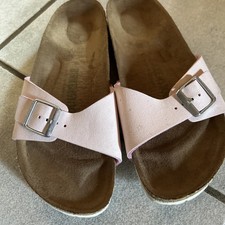 Birkenstock Madrid 39 Schmal Vegan Rosa Rose Sandalen  Top Zustand