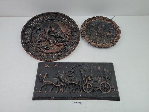 Eisengussbilder postkutsche - 3x,