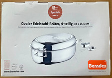 Edelstahl Bräter oval von